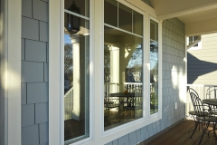 Exterior photo of windows installed on a house