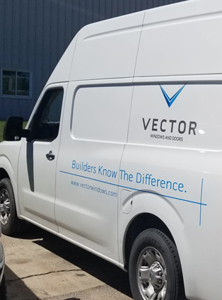 Side view of Vector Van