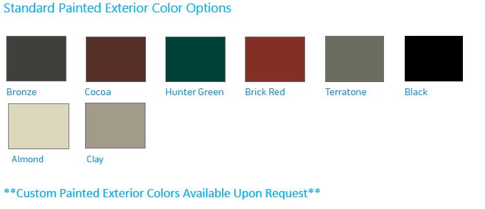 Standard Exterior Paint swatches