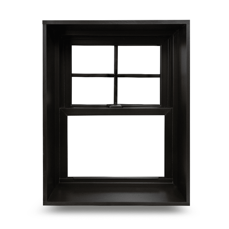 Envision Double-Hung with Applied Jambs and Black Laminate